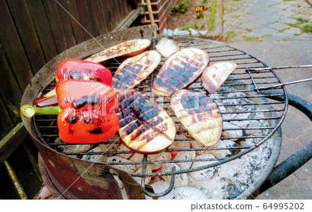 grilled vegetables pepper and eggplant i 64995202