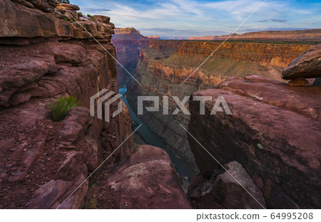 scenic view of Toroweap overlook at sunset  in 64995208