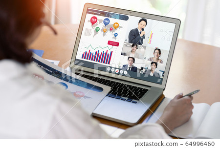 Video conference online seminar Video conference online seminar 64996460