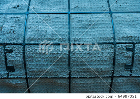 Very dirty air conditioner filter. Health damage Very dirty air conditioner filter. Health damage 64997051