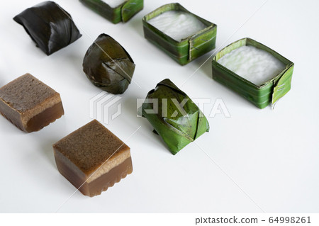 Malaysian food. chocolate jelly, kuih koci, and Malaysian food. chocolate jelly, kuih koci, and 64998261