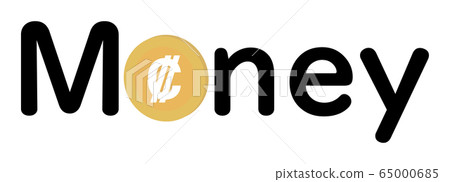 Vector title illustration of Money letters with Costa Rican colon symbol Vector title illustration of Money letters with Costa Rican colon symbol 65000685