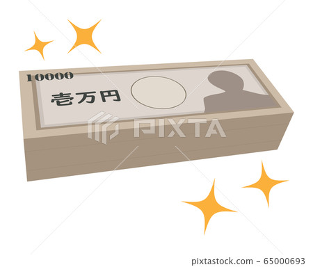 Vector illustration of a thick wad of glitter 65000693