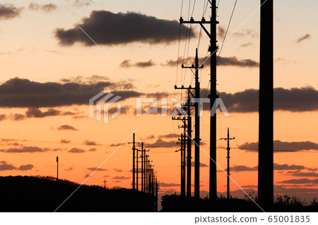 日本最南端的沖繩縣Hateruma島的夜景 65001835