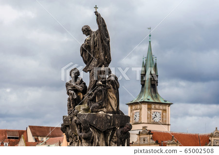 Statue of Francis Xavier on Charles Bridge 65002508