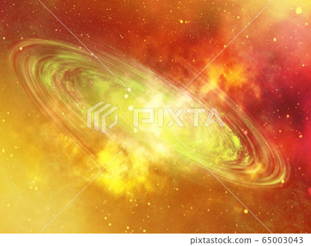 Realistic milky way spiral galaxy with stars - illustration design style 65003043