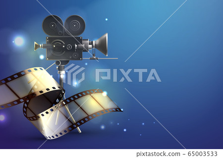 Camera Reel Realistic Composition 65003533