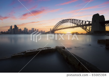 Sydney view at sunset, New south wales, Australia Sydney view at sunset, New south wales, Australia 65005304