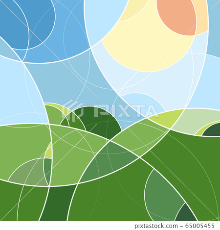 Abstract bright vivid summer colors pattern 65005455