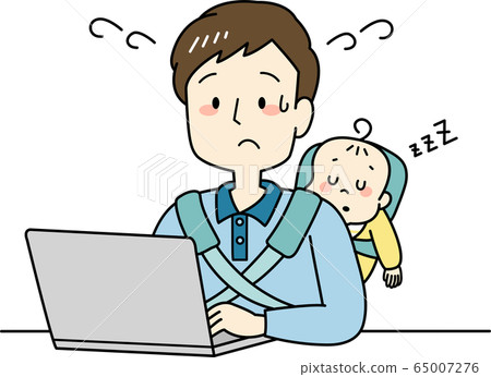 爸爸在生孩子的時候遠程辦公 65007276