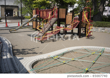 Parks and playground equipment are off limits due to corona (COVID-19) 65007740
