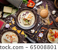 Mexican food mix colorful background Mexico 65008801