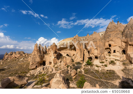 Cave town in Zelve Valley, Cappadocia in Turkey. 65010668