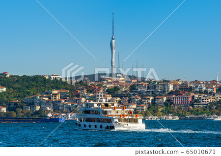 Istanbul city and Camlica hill in Turkey. 65010671