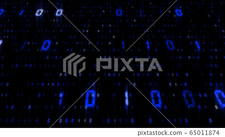 Digital data number character space space 3d illustration background background 65011874