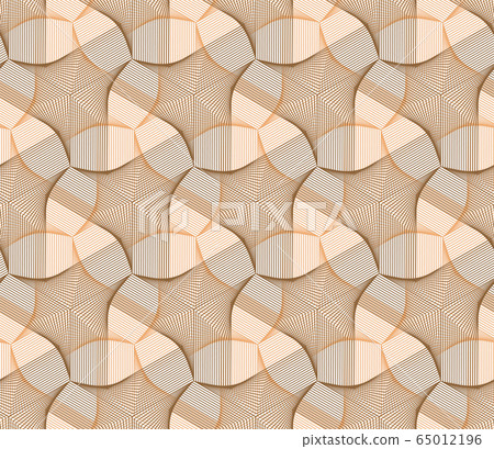 Guilloche brown background or texture for certificate, voucher, diploma. Guilloche vector seamless pattern. 65012196