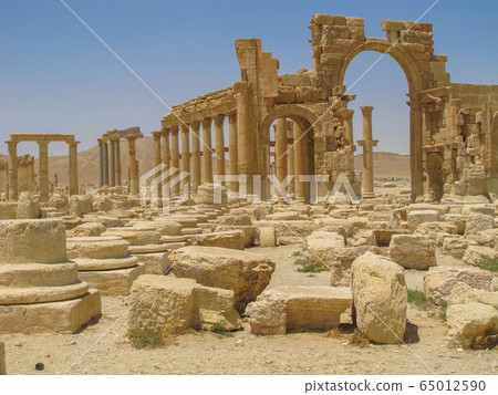 破壞前的巴爾米拉遺址紀念門 65012590