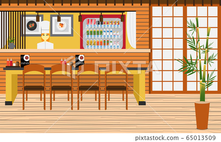 Japan restaurant interior 1 65013509
