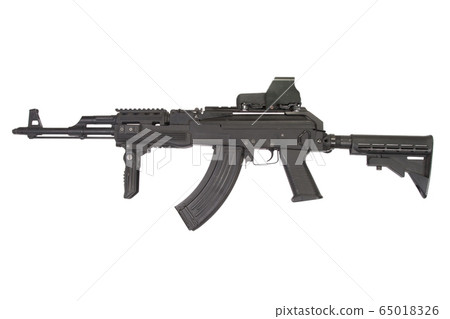 Kalashnikov AK 47 with modern accessories Kalashnikov AK 47 with modern accessories 65018326