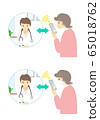  Smartphone medical treatment Female doctor and patient 65018762