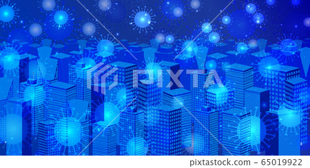 Corona virus fashion background Corona virus fashion background 65019922