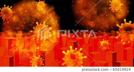 Corona virus fashion background Corona virus fashion background 65019924