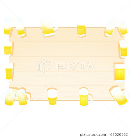Beer frame background on message board - Stock Illustration [65020962 ...