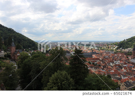 海德堡城堡的城市景觀 海德堡城堡的城市景觀 65021674