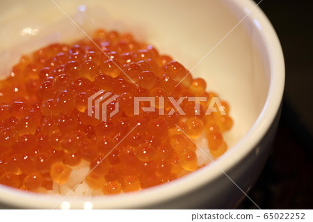 Bowl of rice topped with sashimi Bowl of rice topped with sashimi 65022252