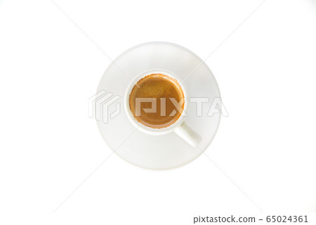 hot coffee espresso shot on white or isolate 65024361