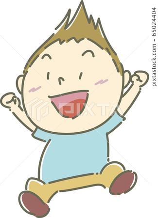 Boy 01_01 (Boy who smiles and jumps up) Boy 01_01 (Boy who smiles and jumps up) 65024404