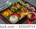 bento thai style, thaifood in bento 65024554