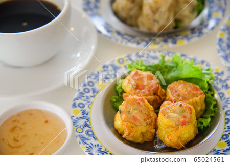 fried Dumpling traditional chinese food with souce fried Dumpling traditional chinese food with souce 65024561