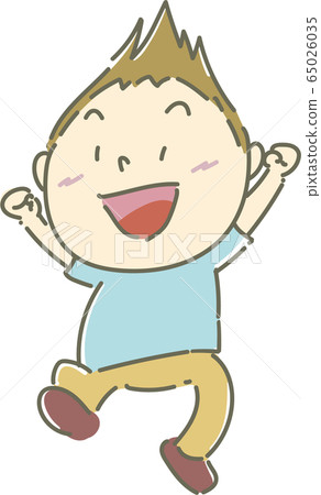 Boy 01_02 (Boy who smiles and jumps up) Boy 01_02 (Boy who smiles and jumps up) 65026035