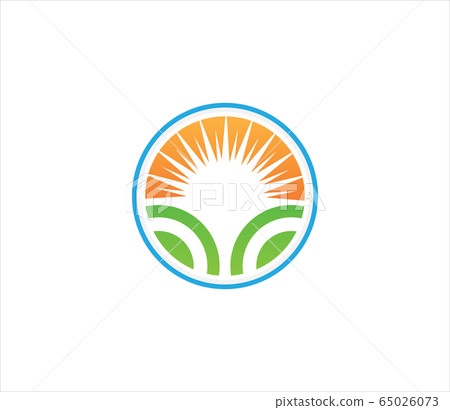 Ocean wave travel logo vector image 65026073