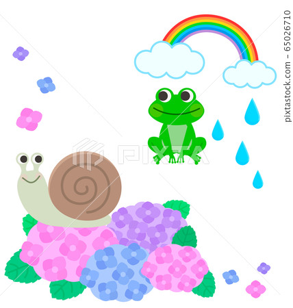 Rainy season blank space material illustration Rainy season blank space material illustration 65026710
