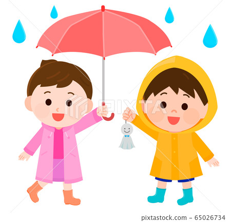 艾雨傘兒童插畫 65026734