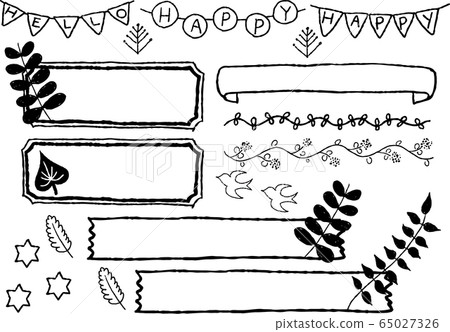 手繪斯堪的納維亞佈局框架集 65027326