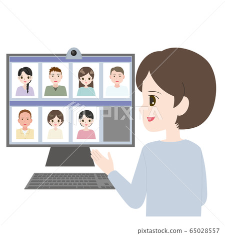 Women having an online meeting 65028557