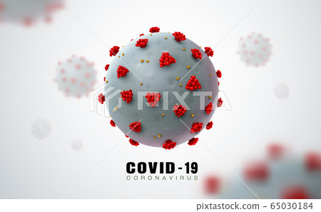coronavirus covid 19 in realistic style in coronavirus covid 19 in realistic style in 65030184