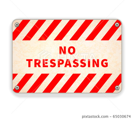 Bright glossy red and white metal plate, no Bright glossy red and white metal plate, no 65030674