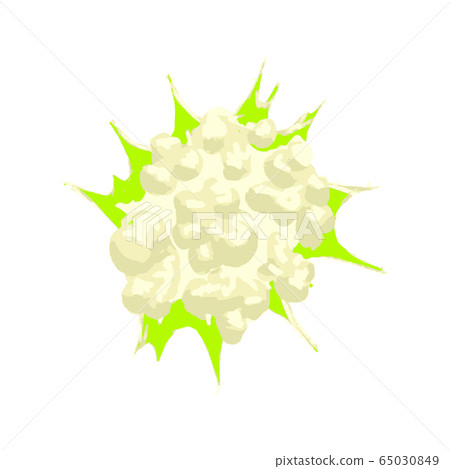Cartoon explosion, poof comic effect on white Cartoon explosion, poof comic effect on white 65030849