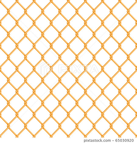 Realistic glossy gold chain link fence seamless Realistic glossy gold chain link fence seamless 65030920