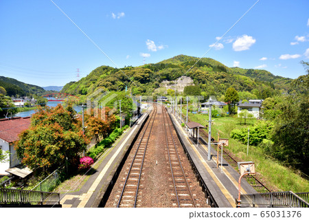 JR Yomei Station Hisadai Main Line The rightmost line is Hitahikoyama Line which is out of service 65031376
