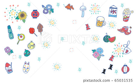 web conference background illustration summer festival 65031535