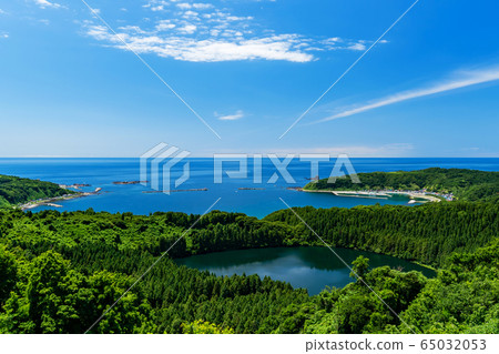 [Oga Peninsula, Akita Prefecture] Amazing view of the Sea of Japan from Hachibodai 65032053
