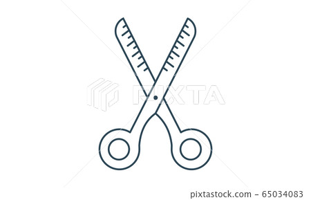 Scissors icon cut concept vector image Scissors icon cut concept vector image 65034083