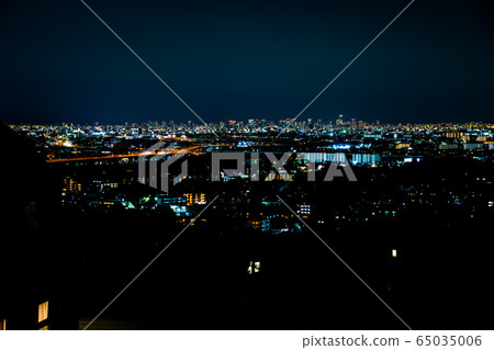 兵庫縣寶塚市Hibarigaoka住宅區的夜景 兵庫縣寶塚市Hibarigaoka住宅區的夜景 65035006
