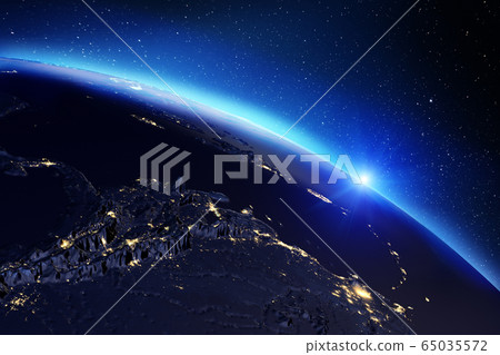 Planet Earth map. 3d rendering Planet Earth map. 3d rendering 65035572