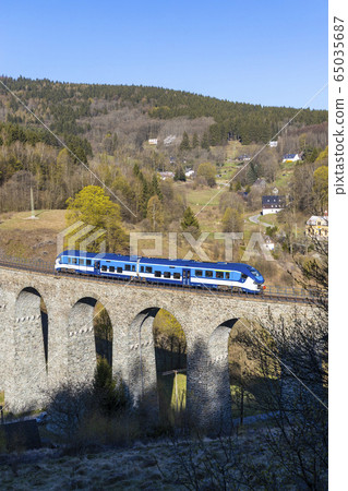 Railway viaduct Novina in Krystofovo udoli, Railway viaduct Novina in Krystofovo udoli, 65035687